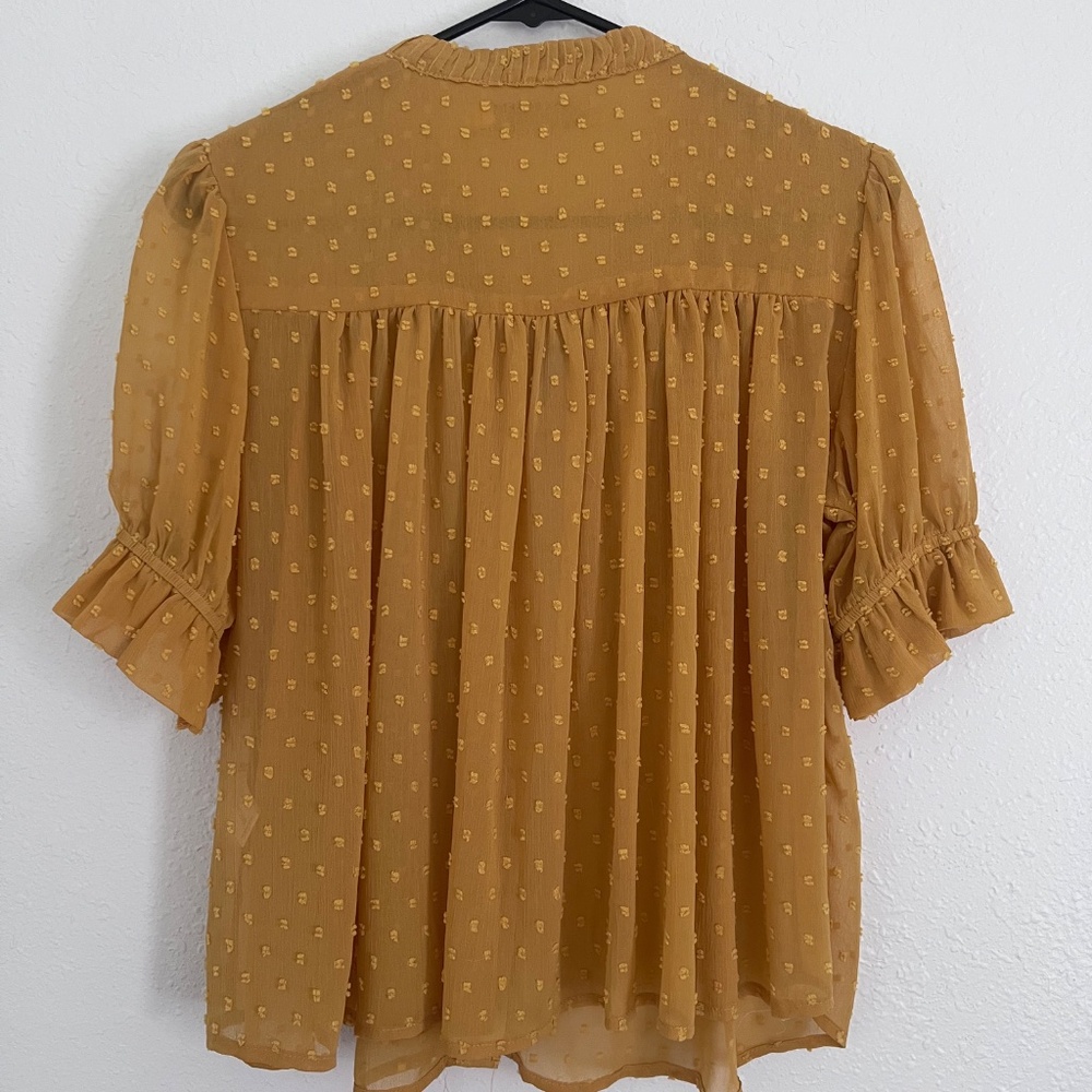 Bishop + Young Orange Blouse - image 5